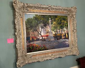 H. Kimble Framed signed oil painting