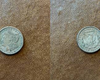 1921-S Morgan silver dollar (item 07)