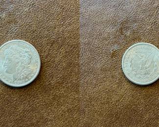 1921-S Morgan silver dollar (item 08)