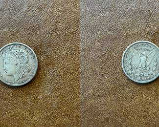 1921-S Morgan silver dollar (item 10)