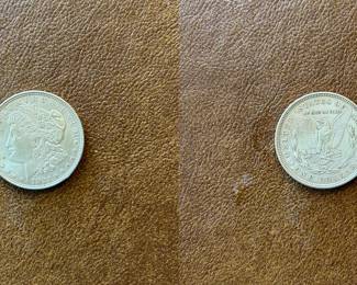 1921-P Morgan silver dollar (item 12)
