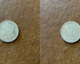 1921-P Morgan silver dollar (item 11)