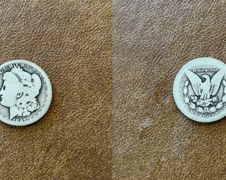 1887-O Morgan silver dollar (item 19)