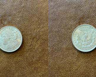 1921-P Morgan silver dollar (item 09)