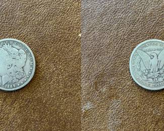 1889-O Morgan silver dollar (item 20)