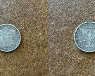 1880-S Morgan silver dollar (item 15)