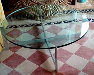 Mid Century Modern Chrome & Glass 
Table