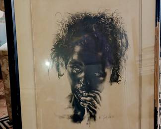Signed, Hand Pencil Drawing 