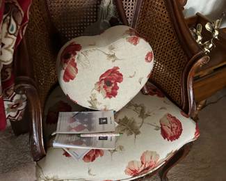 Real nice chair and matching footstool