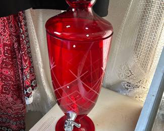 what’s better than one gorgeous glass hand edged decanter whateverguess