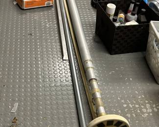 This is some kind of special flag pole. There’s holes at the top to hang things. It looks really cool selling with the other pipes.