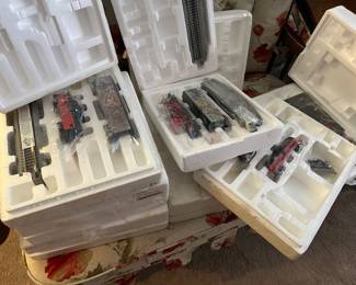 A really cool child’s miniature United States Marine Railroad set one box is complete. Set the other box incomplete sold as one unit.