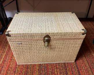 Woven Wicker Chest - like new