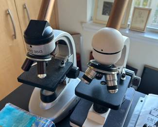 Left: Micro 360 Microscope 
Right: Celestron Labs CM1000C - Model #44129, 44229 