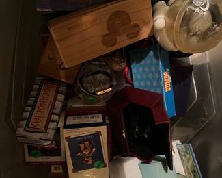 Bins full of Disney watches in original boxes