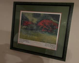 Signed Roland Richardson poster