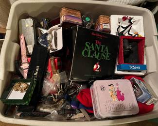 Bins full of Disney watches in original boxes