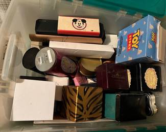 Bins full of Disney watches in original boxes