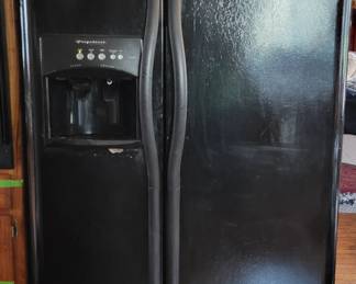Frigidaire French Door refrigerator ice and water dispensers work...$150 priced according to small area below water dispenser
