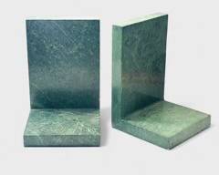Vintage Pair Marble Bookends
