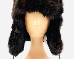 Vintage Russian Mink Hat with Ear Flaps
