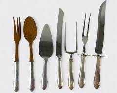 769 Grams Fine Sterling Silver Weighted Serving Pieces
