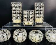 Crystal Beaded Candle Holders: Elegant And Versatile Home Decor, Perfect For Adding A Touch Of Sparkle To Any Room.
