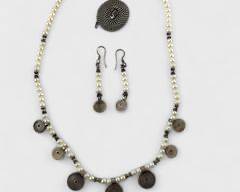 Fine Sterling Silver Freshwater Pearl 16 Inch Necklace w/Matching Pierced Drop Dangle Earrings & 18 Inch Necklace
