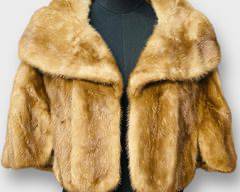 Vintage Mink Fur Bolero. Luxurious And Timeless. One Size Fits All
