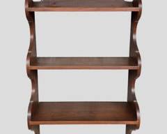 Virginia Craftsmen Reproduction Mahogany Wall Hanging Shelf
