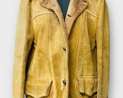 The Leather Shop Vintage Sears Mens Suede Jacket 1970s 1980s Size 46
