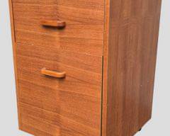 Vintage Mid Century Modern MCM Teak Filing Cabinet or side cabinet 2 Drawers
