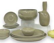 Vintage Russel Wright Iroquois China Saucers, Bowls, Platter, and Dish With Cover Mid Century Modern MCM
