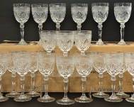 22pc Vintage Luminarc Goblet Wine Glasses With Original Box
