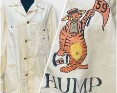 Vintage 1959 Princeton Univ. Lee Hump Beer Jacket Hand-Painted Tiger Graphic Size 40 Long
