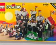 Vintage 1992 Lego System 6086 Black Knights Dungeon Masters Castle 90% Complete
