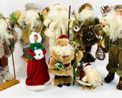 Vintage Christmas Santa Collection. Multiple Santas In Various Styles And Sizes. Perfect For Holiday Decor.
