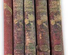 Collection Of 1874-1889 St. Nicholas Illustrated Bound Magazines For Young Folks Conducted By; Mary Mapes Dodge
