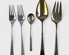 264 Grams Fine Sterling Silver Modernist Serving Pieces By Reed & Barton & Webster
