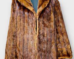 Vintage Mink Fur Coat Size M
