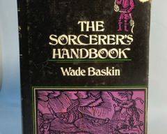 1974 1st Edition The Sorcerers Handbook Wade Baskin Hardcover Book w Dust Jacket
