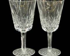 2 Fine Waterford Crystal Wine Glasses
