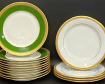 Fine Limoges George L Emerson Boston Mass and Noritake Goldridge China Plates
