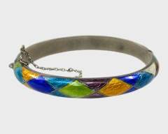 Sterling Enamel Bangle