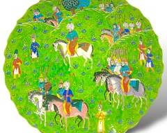 Vintage Turkish Kutahya Turkey Signed Eleanor Aldeniz Gini HandPainted Pottery Charger Dish
