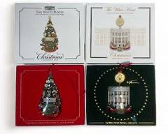 Two 2015/2018 White House Historical Association Christmas Ornaments
