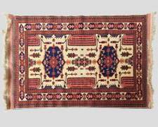 Vintage Persian Silk-Blend Tightly Woven Hand Knotted Area Rug
