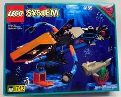 Vintage 1995 Lego System Aquasharks Set 6155 - 100% Complete
