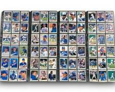 Vintage Team Sets of 1990 Upper Deck Texas Rangers, Seattle Mariners, Toronto Blue Jays, and Kansas City Royals Major League Baseball Trading Cards
