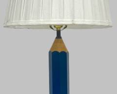 Vintage Pencil Table Lamp w/Shade

